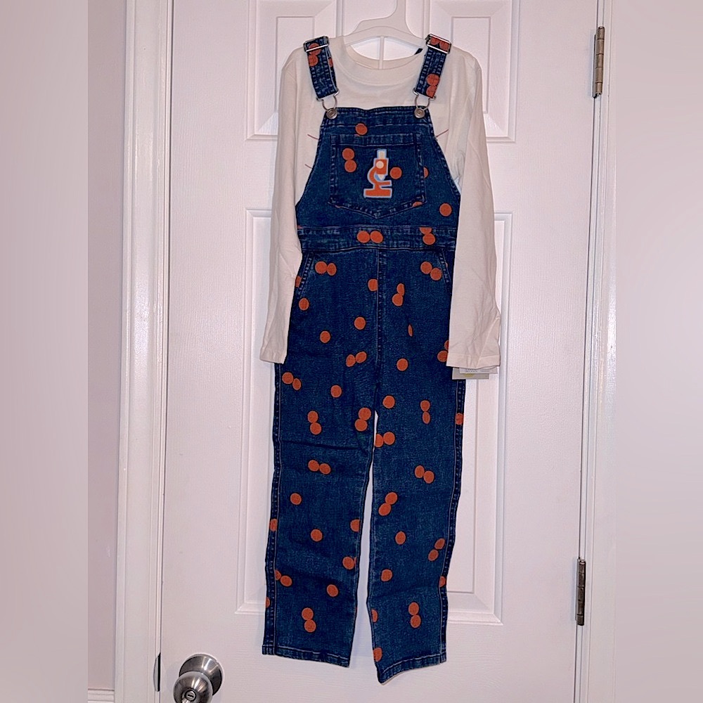New, bundle Christian Robinson chemist overalls + Cat & Jack Long sleeve Tee